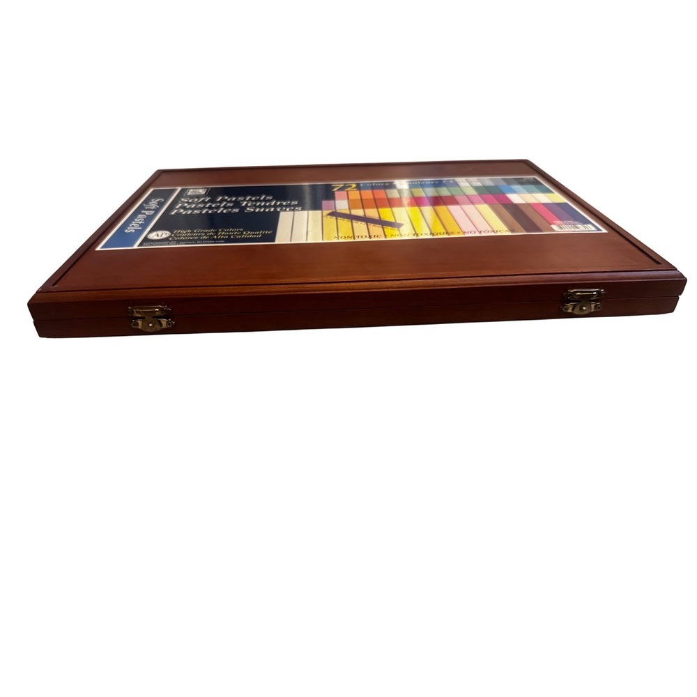 Loew-Cornell Vintage 889 Soft Pastels 72 Color Set Brown‎ Case New Old Stock - Picture 10 of 11